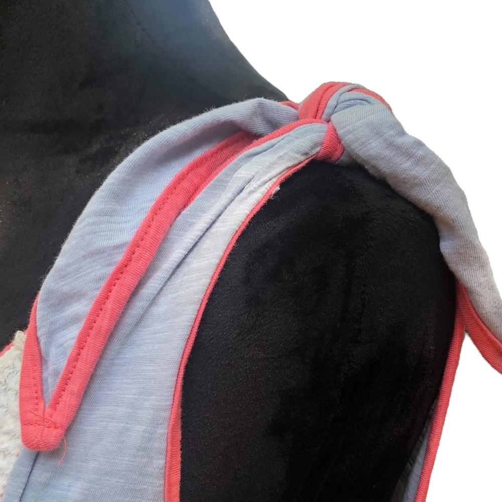L Love Inside Out Vertical Stripe Colorblock Tank Top size M - Picture 5 of 8